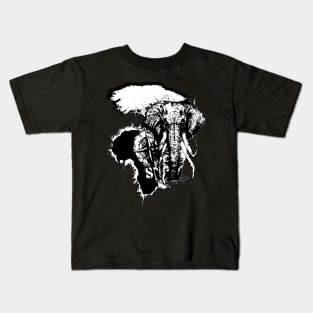 African Elepahant Kids T-Shirt